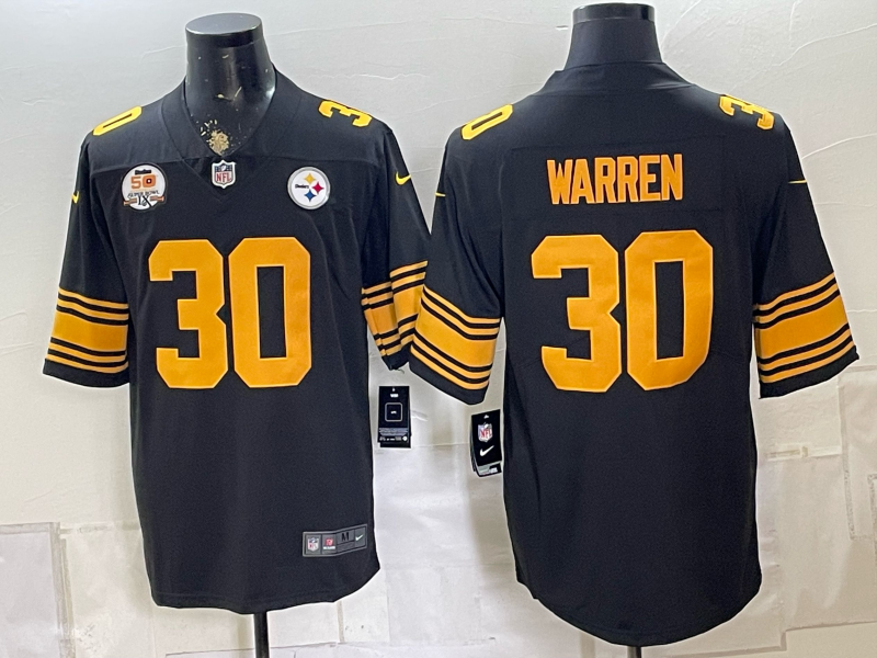 2026 Men Pittsburgh Steelers #30 Warren Black Limited Nike NFL Jersey0831005